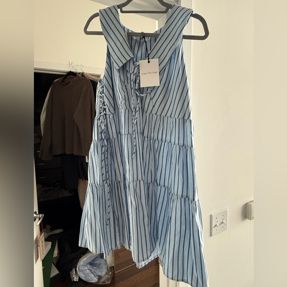 Jacquie the Label Striped Sleeveless Dress